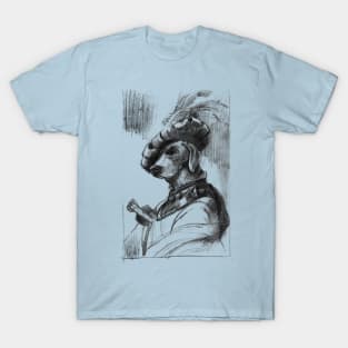 Fancy Medieval Weimaraner T-Shirt